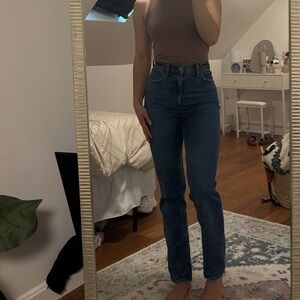Abercrombie & Fitch High Rise Blue Jeans